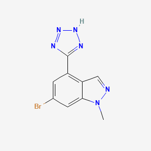 6-Bromo-1-methyl-4-(1H-tetrazol-5-yl)-1H-indazole