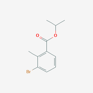 molecular formula C11H13BrO2 B8299840 3-Bromo-2-methyl-benzoic acid isopropyl ester 
