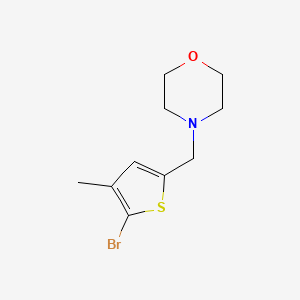 molecular formula C10H14BrNOS B8299876 4-[(5-Bromo-4-methylthiophen-2-yl)methyl]morpholine CAS No. 860344-45-2