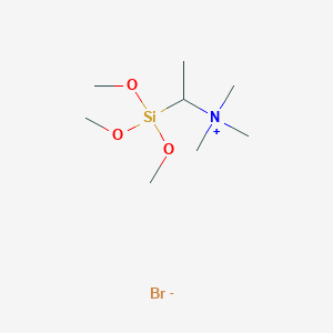 molecular formula C8H22BrNO3Si B8299895 N,N,N-Trimethyl-1-(trimethoxysilyl)ethan-1-aminium bromide CAS No. 63802-81-3