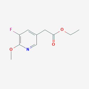 molecular formula C10H12FNO3 B8299920 Ethyl(5-fluoro-6-methoxypyridin-3-yl)acetate 
