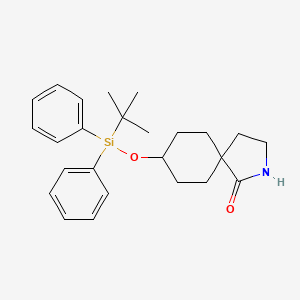 molecular formula C25H33NO2Si B8299975 8-((Tert-butyldiphenylsilyl)oxy)-2-azaspiro[4.5]decan-1-one 