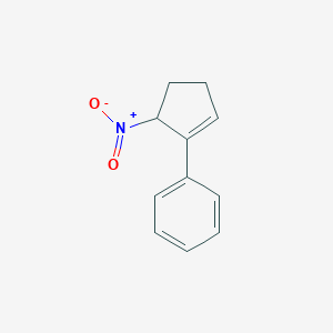 molecular formula C11H11NO2 B8300007 (5-Nitro-1-cyclopentenyl)benzene 