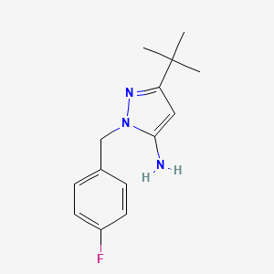 3-tert-butyl-1-(4-fluorobenzyl)-1H-pyrazol-5-amine