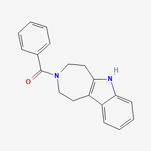 molecular formula C19H18N2O B8300035 3-Benzoyl-1,2,3,4,5,6-hexahydroazepino[4,5-b]indole 