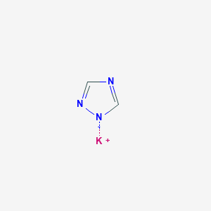 molecular formula C2H2KN3 B8300053 potassium;2,4-diaza-1-azanidacyclopenta-2,4-diene 