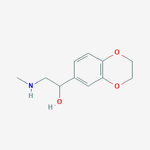 molecular formula C11H15NO3 B8300054 1-(1,4-Benzodioxan-6-yl)-2-(methylamino)ethanol 
