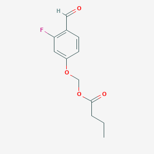 (3-Fluoro-4-formylphenoxy)methyl butyrate