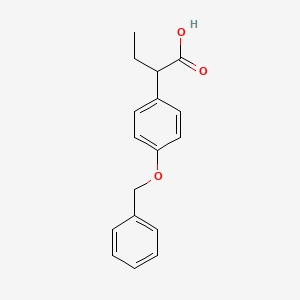 molecular formula C17H18O3 B8300087 4-Benzyloxyphenylbutyric acid 