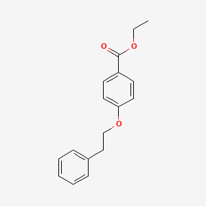 molecular formula C17H18O3 B8300100 Ethyl 4-phenethyloxybenzenecarboxylate 