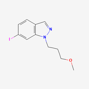 molecular formula C11H13IN2O B8300135 6-iodo-1-(3-methoxypropyl)-1H-indazole 