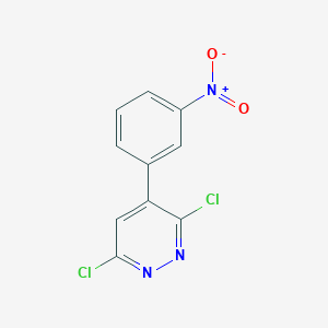 molecular formula C10H5Cl2N3O2 B8300177 3,6-Dichloro-4-(3-nitro-phenyl)pyridazine 