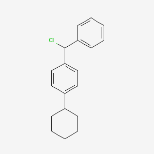 molecular formula C19H21Cl B8300250 4-Cyclohexylphenyl-phenylchloromethane 