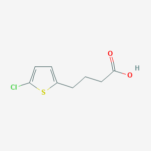 molecular formula C8H9ClO2S B8300254 4-(5-Chloro-2-thienyl)butanoic acid 