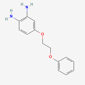 molecular formula C14H16N2O2 B8300303 1,2-Diamino-4-(2phenoxyethoxy)benzene 