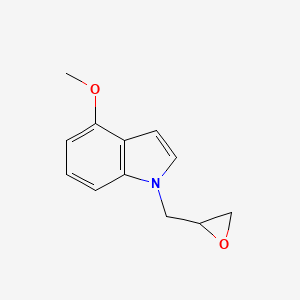 molecular formula C12H13NO2 B8300328 1-n-Glycidyl-4-methoxy-indole 