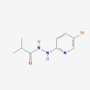molecular formula C9H12BrN3O B8300336 isobutyric acid N'-(5-bromo-pyridin-2-yl)-hydrazide 