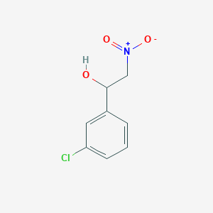 molecular formula C8H8ClNO3 B8300345 1-(3-Chlorophenyl)-2-nitro-ethanol 