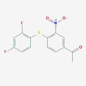 4'-(2,4-Difluorophenylthio)-3'-nitroacetophenone