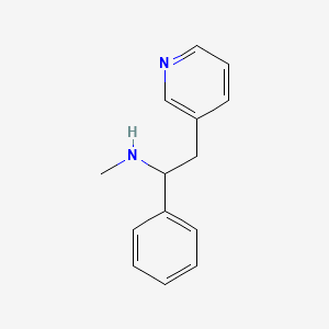 molecular formula C14H16N2 B8300393 N-methyl-1-phenyl-2-(3-pyridinyl)ethylamine 
