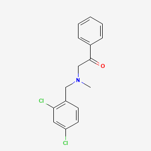 molecular formula C16H15Cl2NO B8300460 2-((2,4-Dichlorobenzyl)(methyl)amino)-1-phenylethanone 