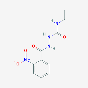 molecular formula C10H12N4O4 B8300504 4-Ethyl-1-(2-nitrobenzoyl)semicarbazide 