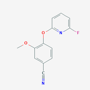 4-(6-Fluoropyridin-2-yl)oxy-3-methoxybenzonitrile