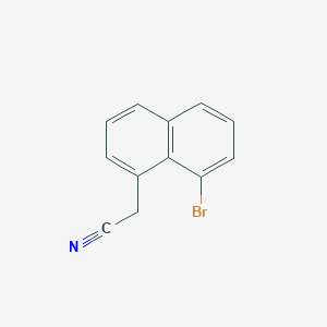 molecular formula C12H8BrN B8300724 8-Bromo-2-naphthalenylacetonitrile 