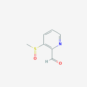 molecular formula C7H7NO2S B8300731 3-Methanesulfinyl-pyridine-2-carbaldehyde 