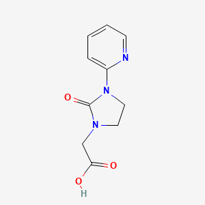 (2-Oxo-3-pyridin-2-ylimidazolidin-1-yl)acetic acid