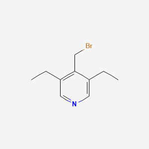 molecular formula C10H14BrN B8300797 4-(Bromomethyl)-3,5-diethylpyridine 