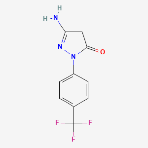 5-Amino-2,4-dihydro-2-(4-trifluoromethylphenyl)-3H-pyrazol-3-one