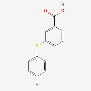 molecular formula C13H9FO2S B8300836 3-[(4-Fluorophenyl)thio]benzoic acid 