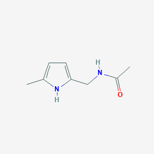 molecular formula C8H12N2O B8300880 2-(Acetylamino-methyl)-5-methyl-pyrrole 