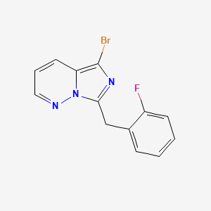 5-Bromo-7-(2-fluorobenzyl)imidazo[1,5-b]pyridazine