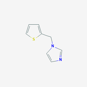 molecular formula C8H8N2S B8300905 1-(Thien-2-ylmethyl)-imidazole 
