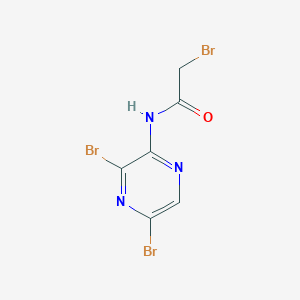 2-bromo-N-(3,5-dibromopyrazin-2-yl)acetamide