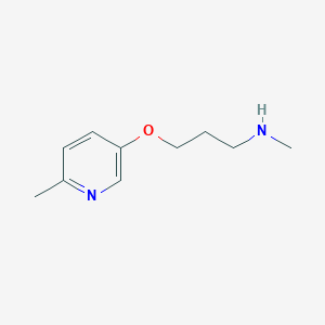 molecular formula C10H16N2O B8300992 Methyl(3-(6-methyl(3-pyridyloxy))propyl)amine 