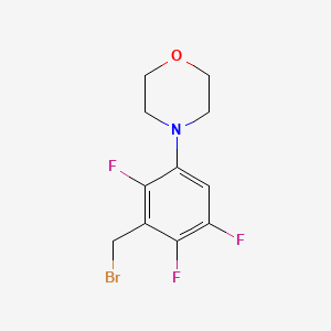 4-(3-(Bromomethyl)-2,4,5-trifluorophenyl)morpholine