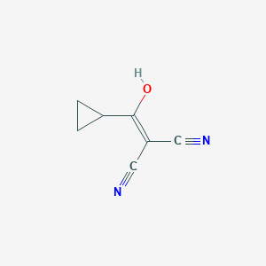 molecular formula C7H6N2O B8301046 (Cyclopropylhydroxy-methylene)methane-1,1-dicarbonitrile 