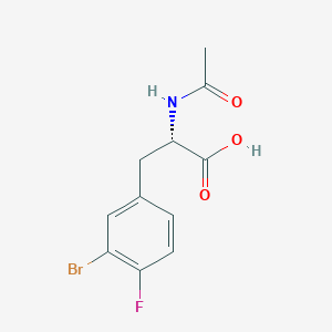 molecular formula C11H11BrFNO3 B8301048 (S)-2-acetylamino-3-(3-bromo-4-fluoro-phenyl)-propionic acid 