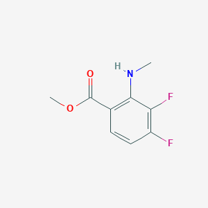 molecular formula C9H9F2NO2 B8301102 Methyl 3,4-difluoro-2-(methylamino)benzoate 