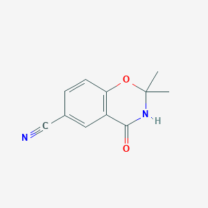 2,2-dimethyl-6-cyano-3,4-dihydro-2H-1,3-benzoxazin-4-one