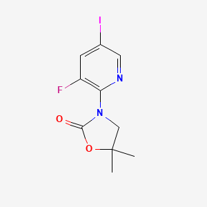 3-(3-Fluoro-5-iodopyridin-2-yl)-5,5-dimethyloxazolidin-2-one