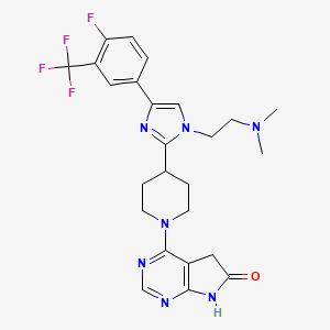 molecular formula C25H27F4N7O B8301155 AKT-IN-23 