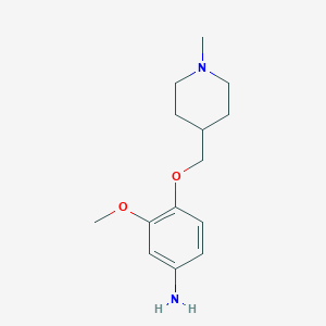 3-Methoxy-4-(1-methylpiperidin-4-ylmethoxy)-phenylamine