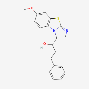 7-Methoxy-alpha-(2-phenylethyl)imidazo[2,1-b]benzothiazole-3-methanol