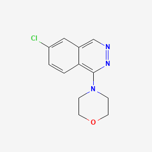 molecular formula C12H12ClN3O B8301251 1-Morpholino-6-chlorophthalazine 