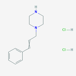 molecular formula C13H20Cl2N2 B8301257 N-cinnamyl piperazine dihydrochloride 