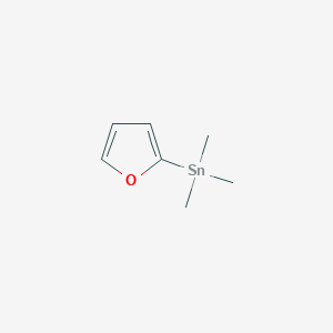 molecular formula C7H12OSn B8301311 2-Trimethylstannylfuran 
